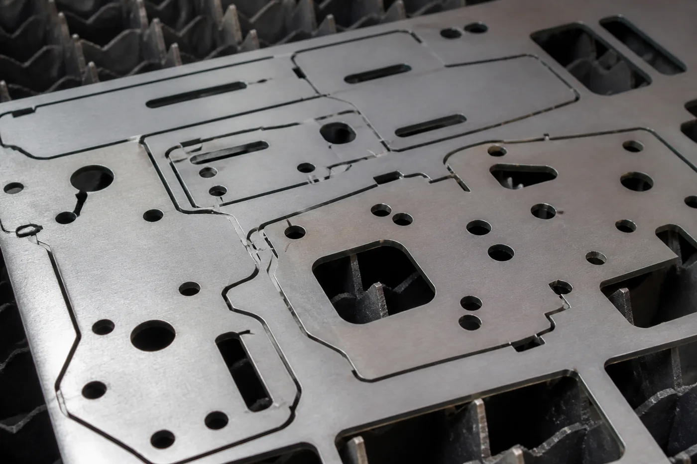 laser cut metal parts detail
